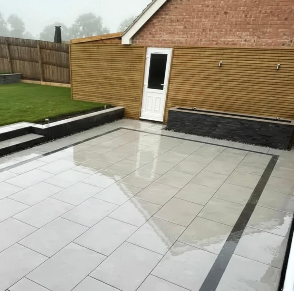 Courtyard renovation and groundworks in progress