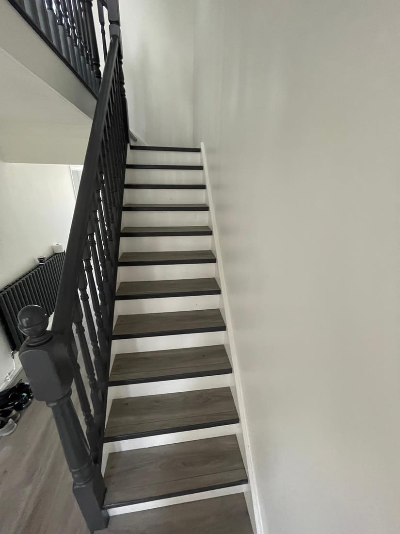 Staircase renovation taking shape