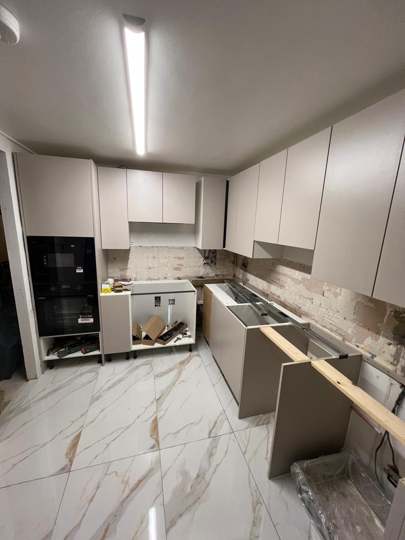 Kitchen renovation in progress